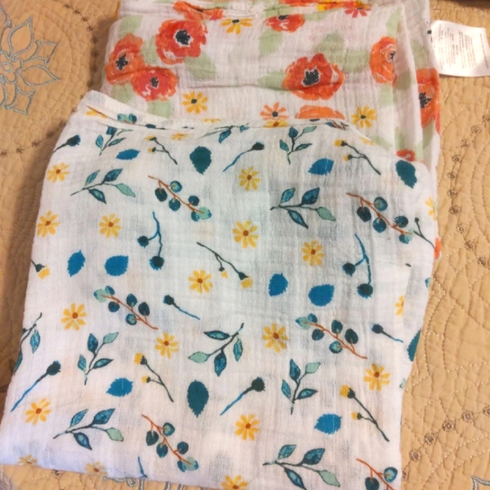 Floral Baby Swaddles